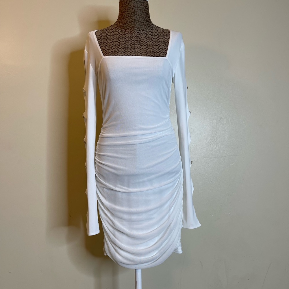 Perfect Time Mesh Mini Dress